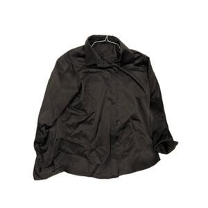 J.Ver Black Long Sleeve Button Down Shirt Med